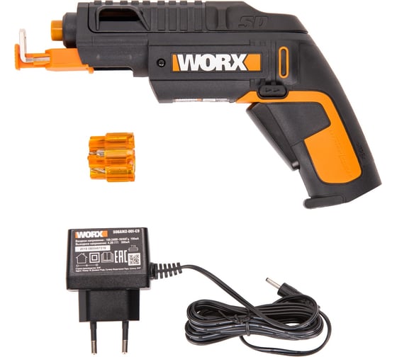 Аккумуляторная отвертка с набором бит WORX WX255 SD Slide Driver WX255