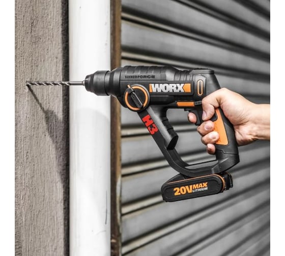 Перфоратор аккумуляторный WORX H3 WX390.9, 20В, без АКБ и ЗУ