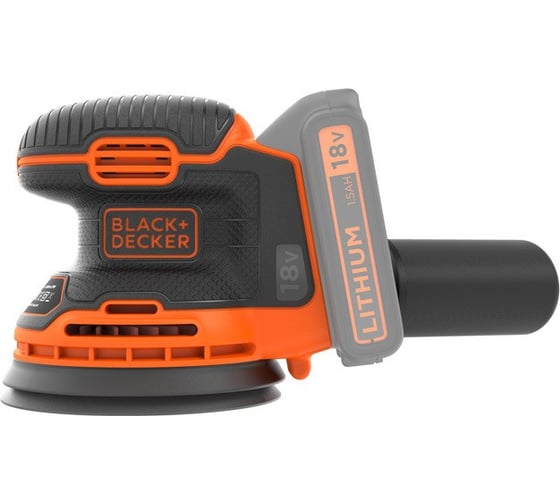 Аккумуляторная эксцентриковая шлифмашина Black&Decker BDCROS18N