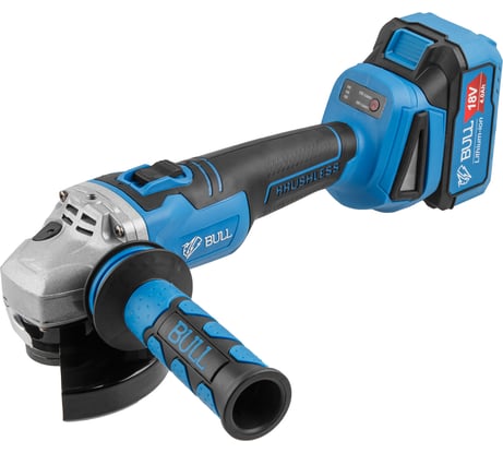 Аккумуляторная угловая шлифовальная машина BULL CSG 1812 R, в чемодане с 2 АКБ и з/у 1333374