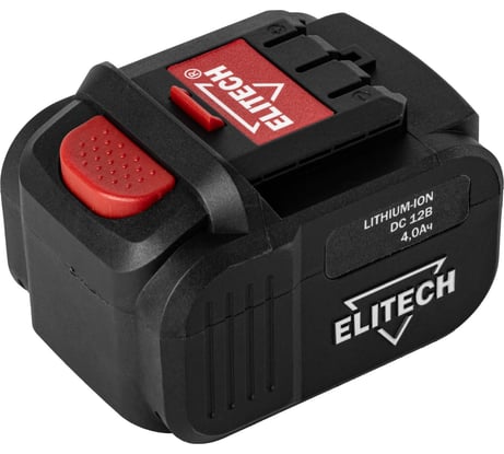 Аккумулятор Elitech 1820.098400 (12В, 4.0Ач, Li-ion) 192573