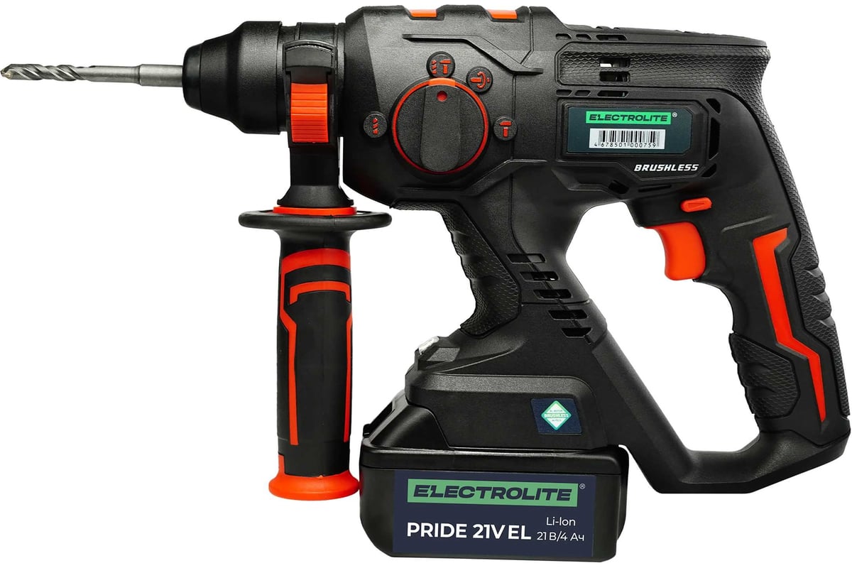 Аккумуляторный бесщеточный перфоратор Electrolite BHD 26 21V EL 2 АКБ ...