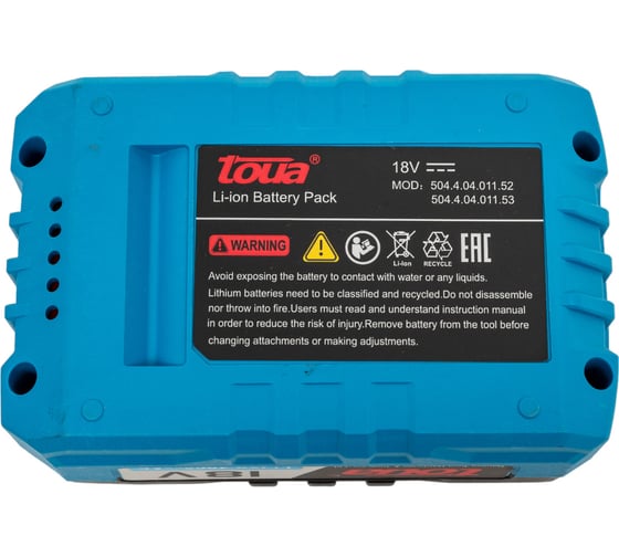 Аккумулятор TOUA 18V 4Ah DBP001 в блистере DBP001B