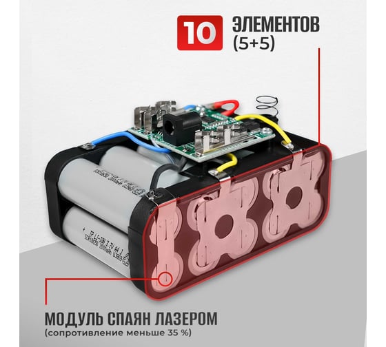 Аккумуляторная батарея Electrolite для шуруповерта, болгарки ушм, дрели, акб для электроинструмента, pride bl 2140 EL 21в, 4 ам/ч, литий-ионная 5567