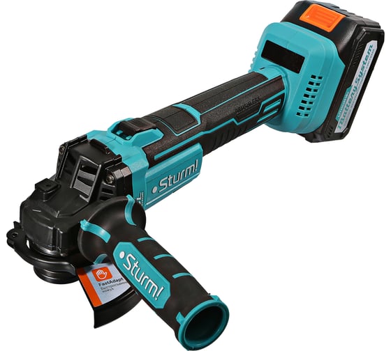 Аккумуляторная углошлифовальная машина Sturm 1batterysystem CAG1812 1