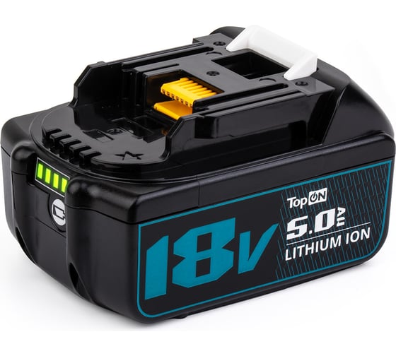 Аккумулятор TopOn bl1850b 18v 5.0ah (li-ion) pn: 197280-8 TOP-PTGD-MAK-18-5.0