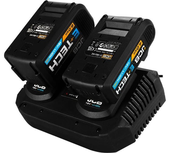 Зарядное устройство для аккумуляторных батарей JCB двойное, 18V, 2*3.5AH JCB-18VDC-E(57229)
