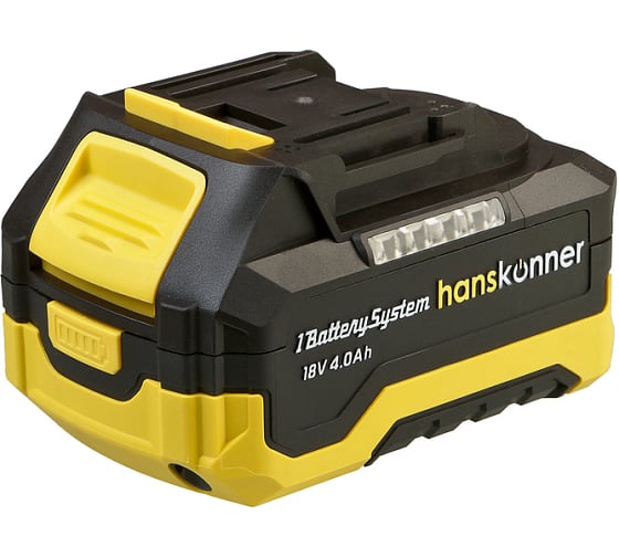 Аккумулятор Hanskonner 18 В, 1BatterySystem, 4.0 Ач HBP2004