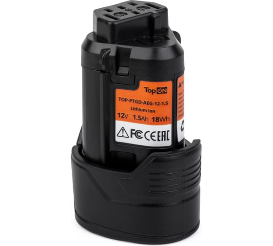 Аккумулятор Li-Ion для электроинструмента AEG L1215 Series (12V, 1.5Ah) TopON TOP-PTGD-AEG-12-1.5-Li