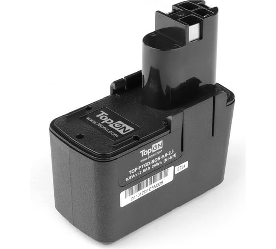 Аккумулятор Ni-Mh для электроинструмента Bosch (9.6V, 2.6 Ah) TopON TOP-PTGD-BOS-9.6-2.6 1