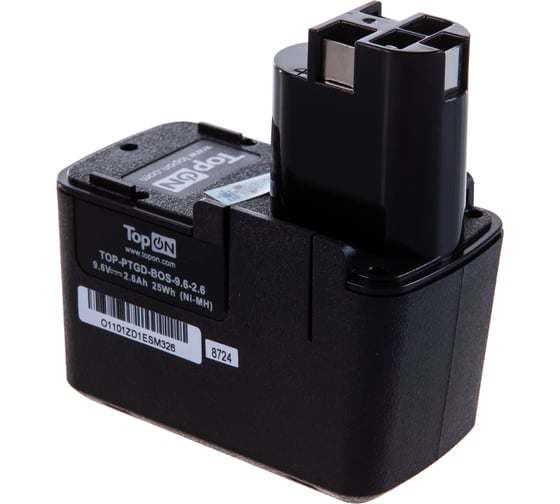 Аккумулятор Ni-Mh для электроинструмента Bosch (9.6V, 2.6 Ah) TopON TOP-PTGD-BOS-9.6-2.6
