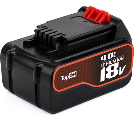 Аккумулятор для электроинструмента Black & Decker TopOn 18V 4.0Ah Li-Ion TOP-PTGD-BD-18-4.0-Li TOP-BD-18-4.0-Li