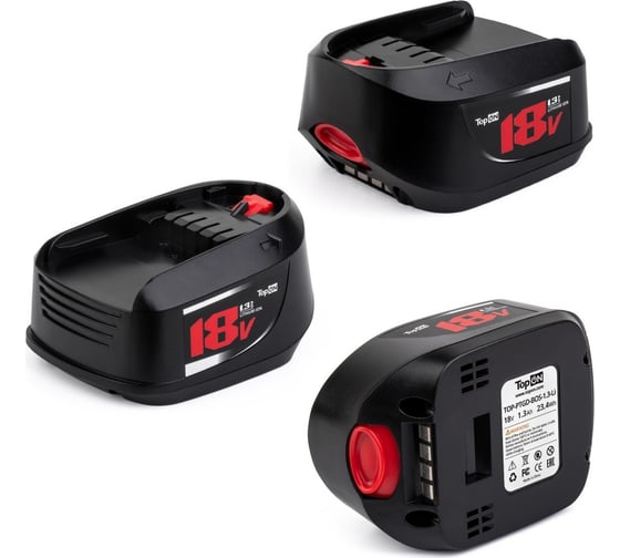 Аккумулятор Li-Ion для электроинструмента Bosch (18V, 1.3Ah) TopON TOP-PTGD-BOS-18-1.3-Li