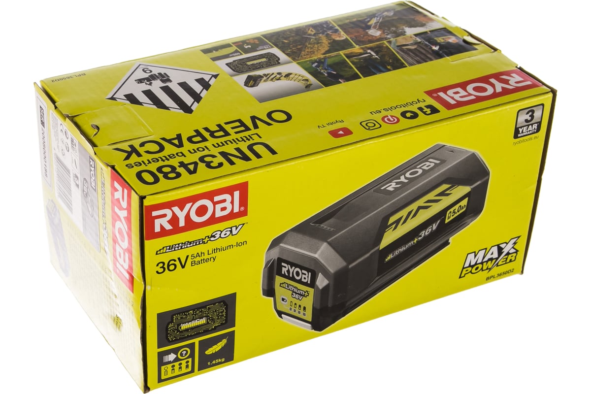 Ryobi bpl3650d2 deals