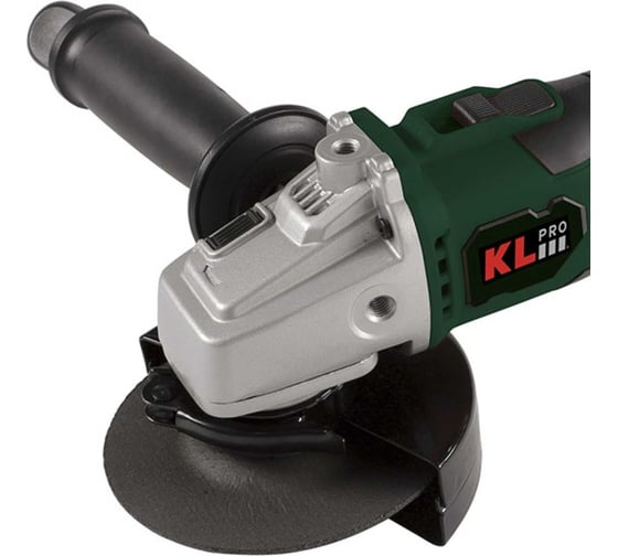 Профессиональная бесщеточная ушм (болгарка) аккумуляторная KLPRO KLAT18BS-50 с регулировкой оборотов, 18 v / 5.0 ah li-ion 14004