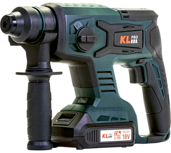Профессиональный бесщеточный перфоратор аккумуляторный KLPRO KLPM18B-20 18 v / 2.0 ah li-ion 13998