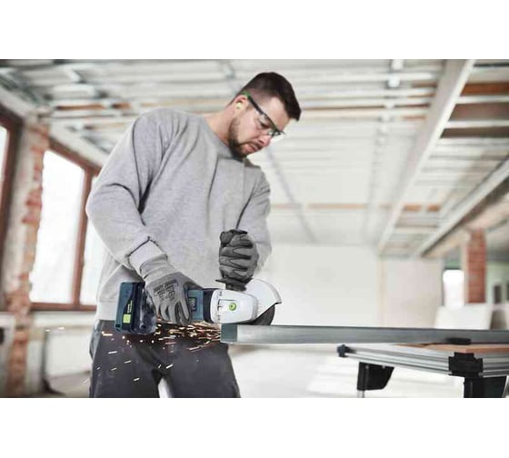 Аккумуляторная углошлифовальная машина FESTOOL AGC 18-125 Li5.2 EB-Plus 575344
