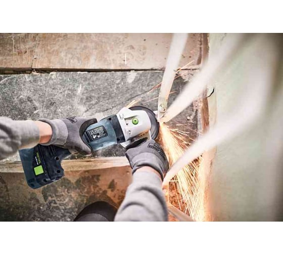 Аккумуляторная углошлифовальная машина FESTOOL AGC 18-125 Li5.2 EB-Plus 575344