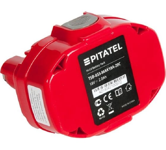 Аккумуляторная батарея ZeepDeep tsb-033-mak18a-20c (p/n: 1822, 192827.3), ni-cd 18v 2ah 860678