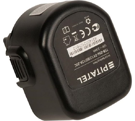 Аккумуляторная батарея ZeepDeep tsb-056-de12/bd12a-20c (p/n: dc9071, de9037, de9071, de9074, de9075, dw9071, dw9072, de9501, dwcb12, a9252), ni-cd 12v 2.0ah 860701