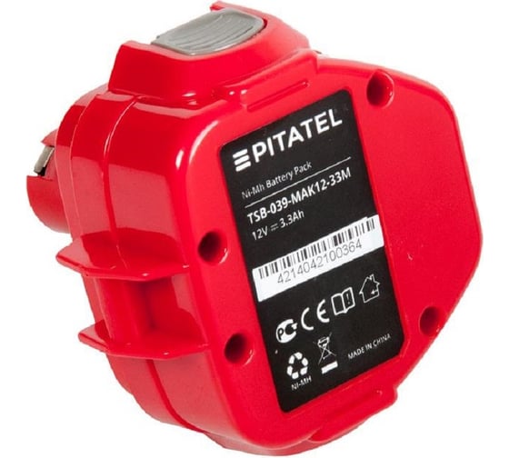Аккумуляторная батарея ZeepDeep tsb-039-mak12-33m (p/n: 1220, 1233, 192681-5, 193157-5, 192698-8, 192698-a), ni-mh 12v 3,3ah 860689