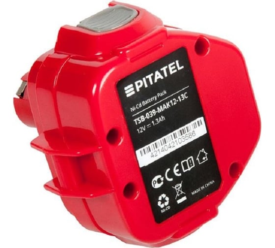 Аккумуляторная батарея ZeepDeep tsb-039-mak12-13c (p/n: 1220, 1233, 192681-5, 193157-5, 192698-8, 192698-a), ni-cd 12v 1,3ah 860686