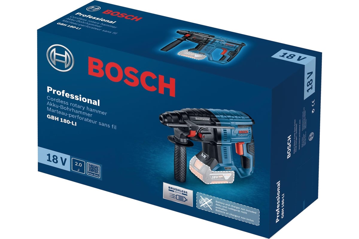 Перфоратор аккумуляторный Bosch GBH 180-LI (0.611.911.120)