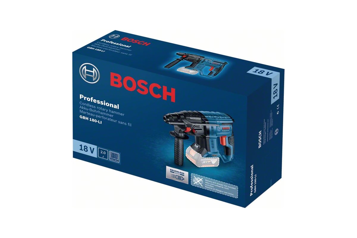 Marteau Perforateur sans-fil SDS plus 18V sans batterie sans chargeur BOSCH  | GBH 180-LI-SOLO