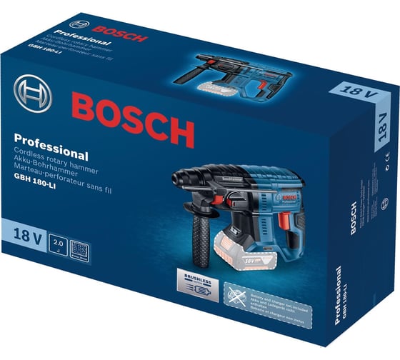Аккумуляторный бесщеточный перфоратор Bosch GBH 180-LI без ЗУ и АКБ 0611911120