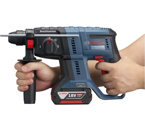 Аккумуляторный бесщеточный перфоратор Bosch GBH 180-LI с 2 АКБ и ЗУ 0611911121