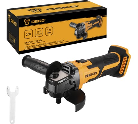 Углошлифовальная машина DEKO DKAG20-125 20В без АКБ и з/у 063-2155