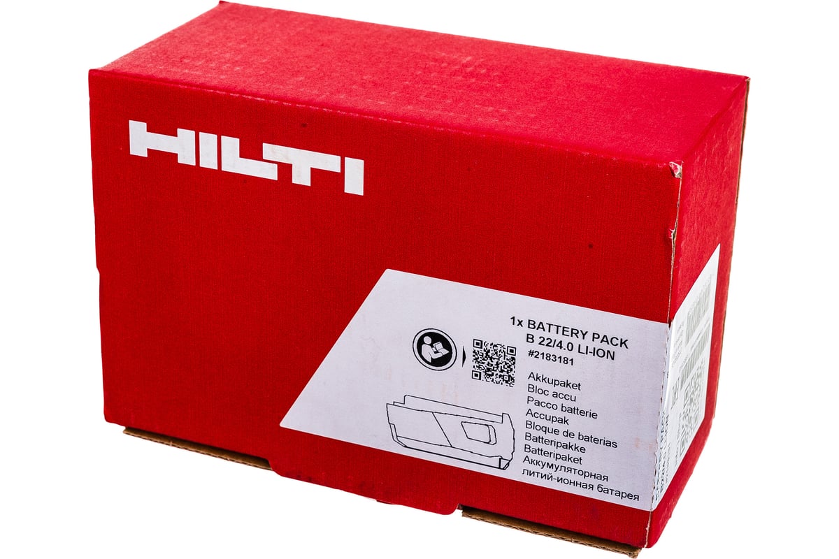 Батарея B 22/4.0 Li-ion Hilti 2183181 - выгодная цена, отзывы ...