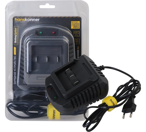 Зарядное устройство Hanskonner 18 В, 1BatterySystem, 4.0 A HBC2004