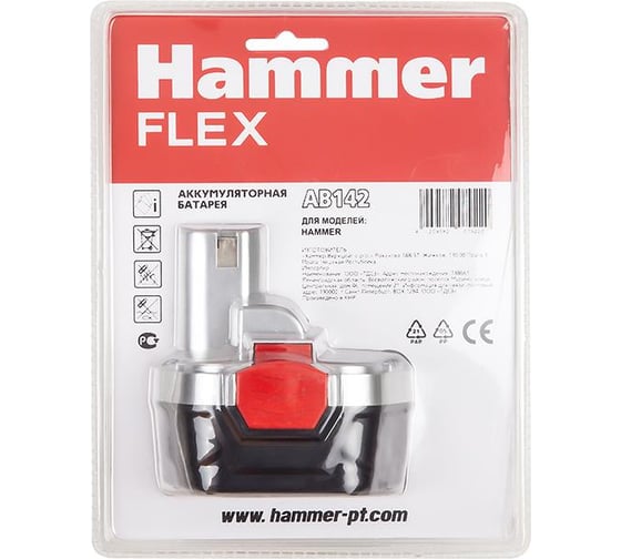 Аккумулятор Flex AB142 (14.4 В; 1.2 Ач) для Flex ACD141B/ACD142 HAMMER 36161