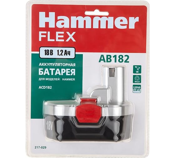 Аккумулятор Flex AB182 (18 В; 1.2 Ач) для Flex ACD182 HAMMER 36164