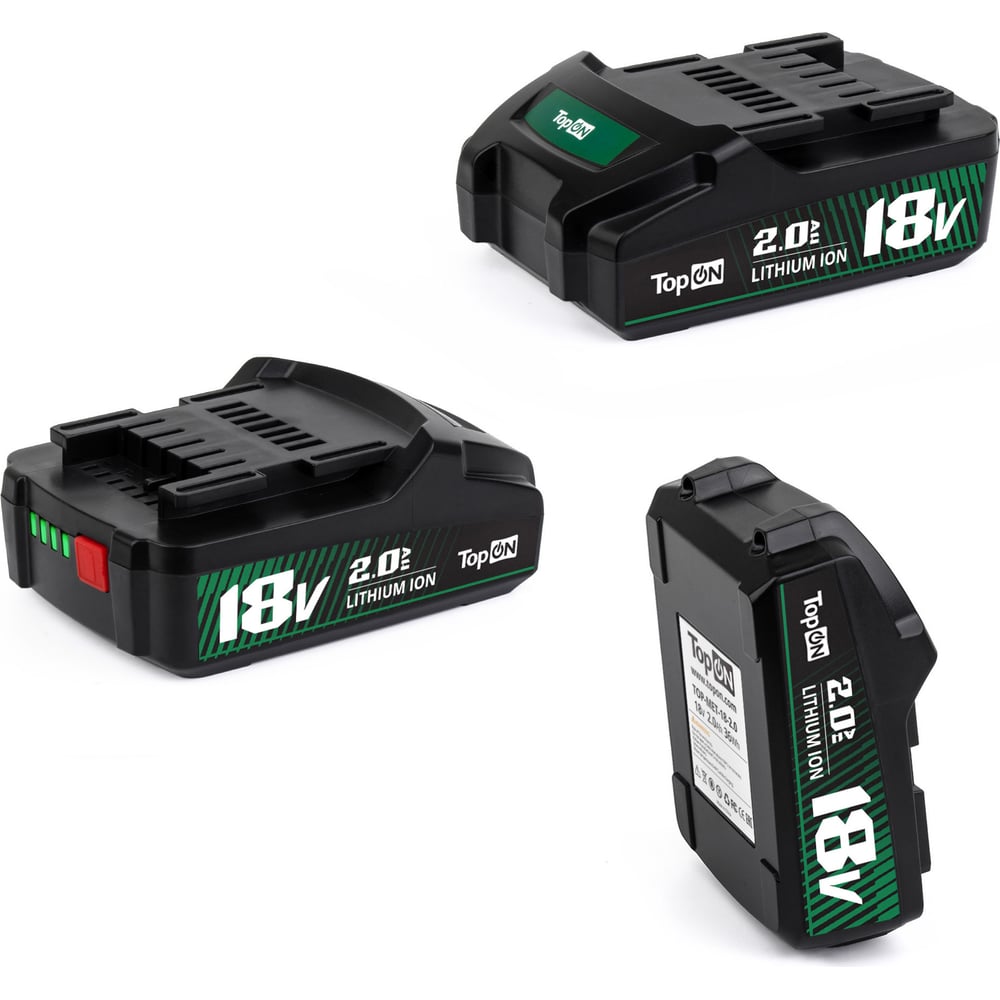 Аккумулятор для Metabo TopOn 18V 2.0Ah Li-Ion PN: 625457000. TOP-MET-18 ...