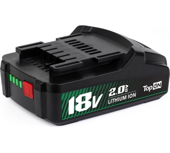 Аккумулятор для Metabo TopOn 18V 2.0Ah Li-Ion PN: 625457000. TOP-MET-18-2.0