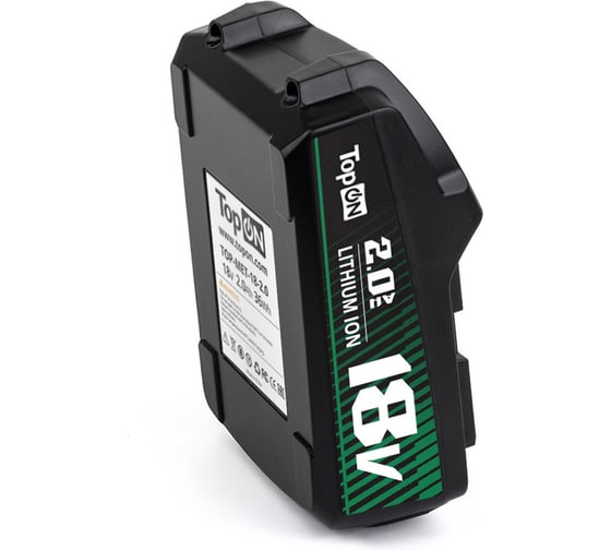 Аккумулятор для Metabo TopOn 18V 2.0Ah Li-Ion PN: 625457000. TOP-MET-18-2.0