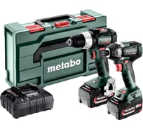 Аккумуляторная дрель + гайковерт Metabo COMBO SET 2.8.4 18V BSLTBL+SSD200LTBL 685196000