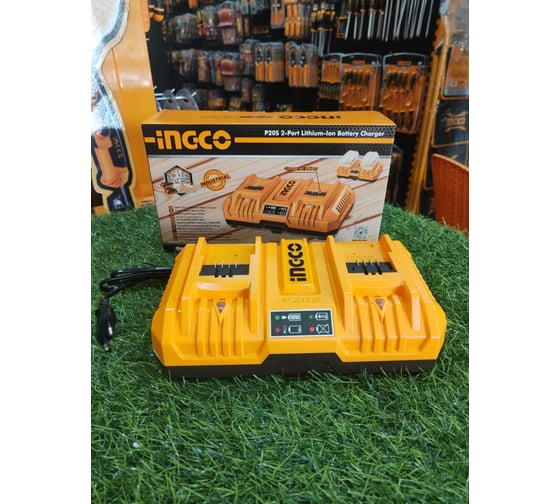 Двойное зарядное устройство INGCO 2x20 B, 4A+4А, INDUSTRIAL FCLI2082