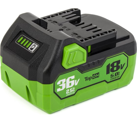 Аккумулятор для Hikoki TopOn 18В, 5.0Ач / 36В, 2.5Ач (Li-Ion) PN: BSL36A18 TOP-HIK-36А18-5.0