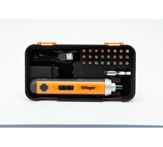 Аккумуляторная отвертка Villager VLN SDL 5.0V набор из 24 бит 067787
