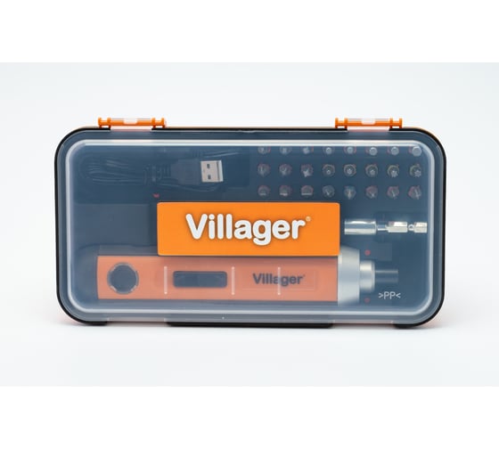 Аккумуляторная отвертка Villager VLN SDL 5.0V набор из 24 бит 067787