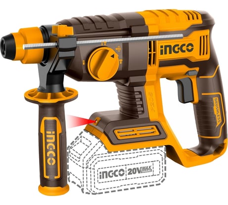 Аккумуляторный перфоратор INGCO SUPER INDUSTRIAL BL 20В, 1хАКБ 4Ач и ЗУ CRHLI202081