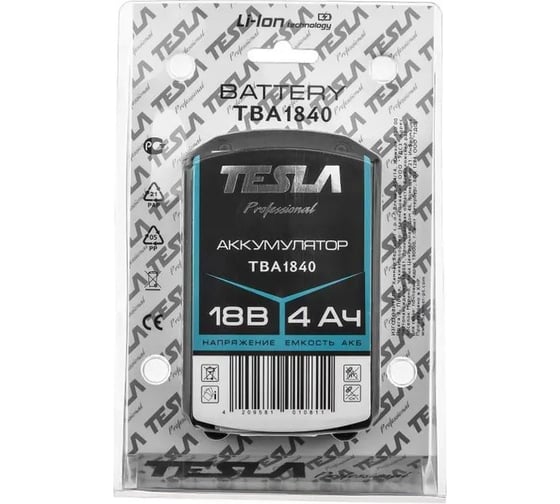 Аккумулятор Tesla TBA1840 18.0 В 4.0 Ач 597902