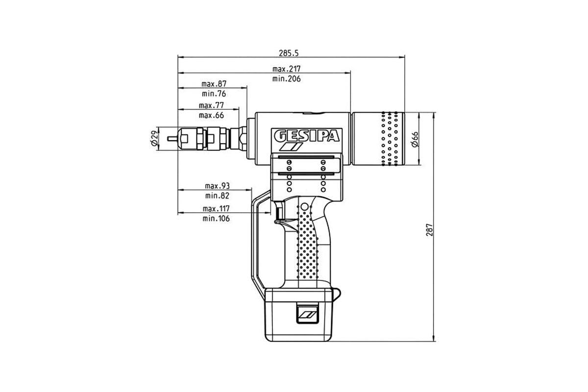 Аккумуляторный заклепочник GESIPA FireBird 7260032 / 1457414 - выгодная .