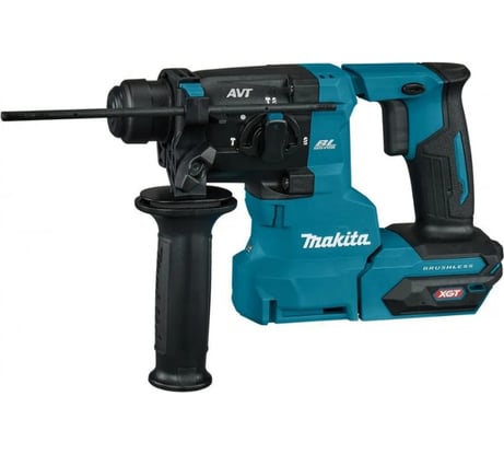 Перфоратор аккумуляторный Makita 3 режима, XGT 40В BL AWS AVT XPT, 20мм, 2,1 Дж, SDS plus, тормоз, защита от непреднамеренного включения, поддержание оборотов под накрузкой, подсветка, поставляется без ЗУ и АКБ HR010GZ