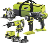 Набор из 4 инструментов Ryobi RCK184-252S 18В 5133005692