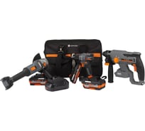 Набор из трех инструментов Anycons AC-ST301 шуруповерт, УШМ, перфоратор 5223166