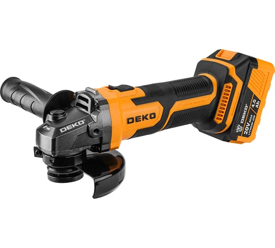 Углошлифовальная машина DEKO DKAG20-125, 1х4.0Ач 063-2150